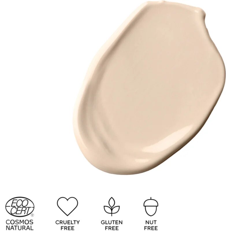 Mádara MÁDARA Skinonym Semi-Matte Peptide tartós alapozó peptidekkel árnyalat Porcelain 10 30 ml