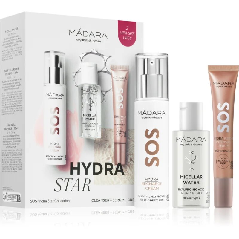 Mádara MÁDARA SOS Hydra Star szett a dehidratált száraz bőrre