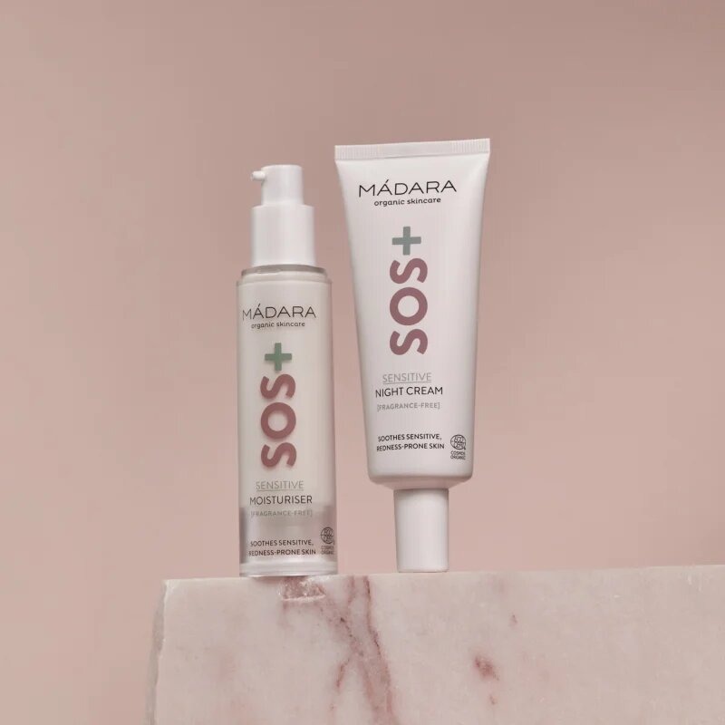 Mádara MÁDARA SOS+ Sensitive éjszakai krém az érzékeny arcbőrre 70 ml