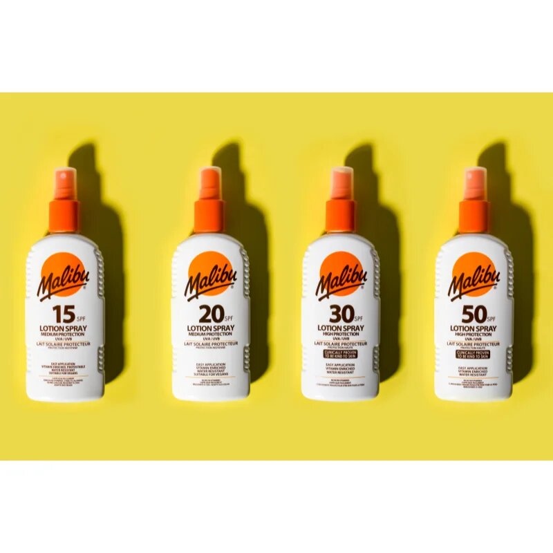 Malibu Lotion Spray Medium Protection védő spray SPF 15 200 ml
