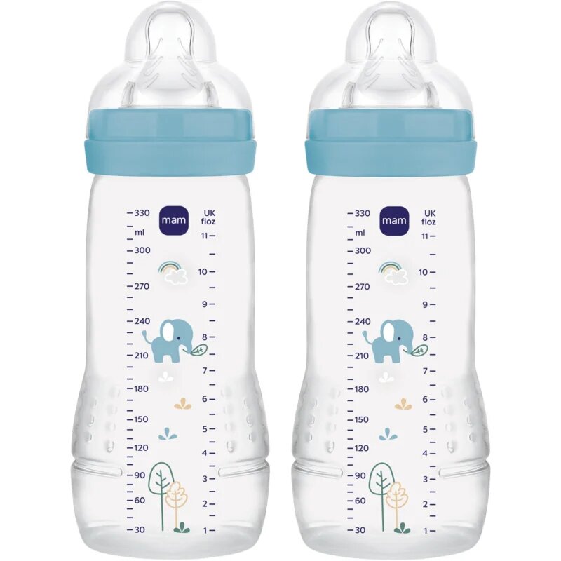 MAM Easy Active™ Baby Bottle gyerekkulacs 4m+ Blue 2x330 ml
