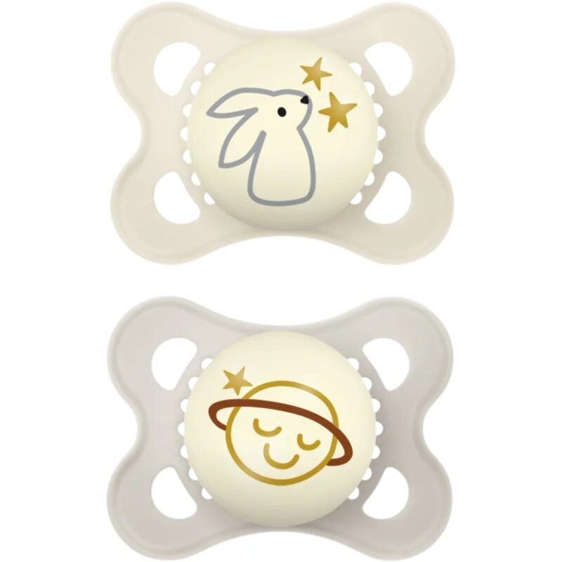 MAM Original Night 0m+ cumi Beige/ Grey 2 db