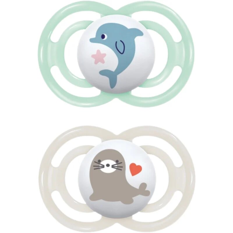 MAM Perfect 6+ months cumi Mint/ Grey 2 db