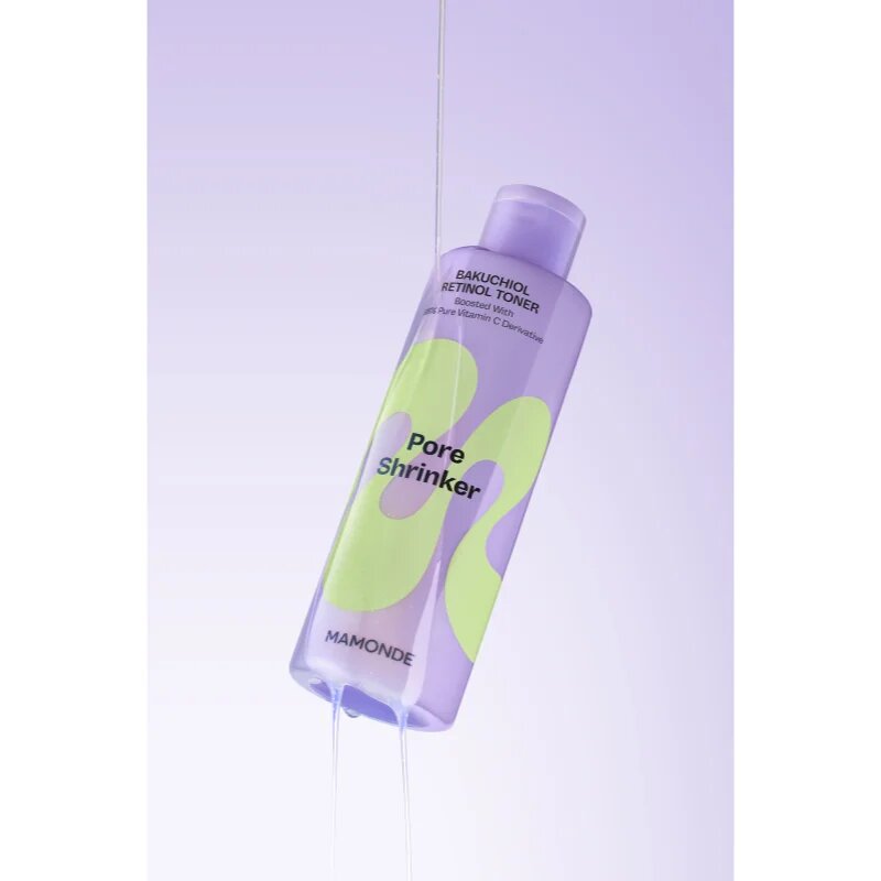 MAMONDE Pore Shrinker Bakuchiol Retinol Toner nyugtató tonik arcra pórusok minimalizálásához 200 ml