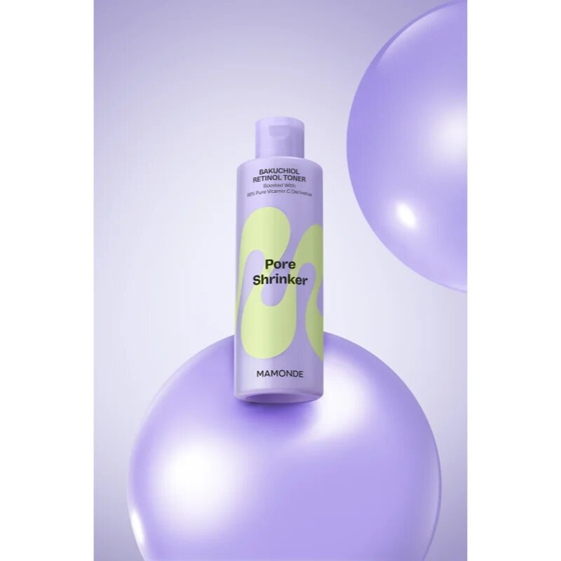 MAMONDE Pore Shrinker Bakuchiol Retinol Toner nyugtató tonik arcra pórusok minimalizálásához 200 ml