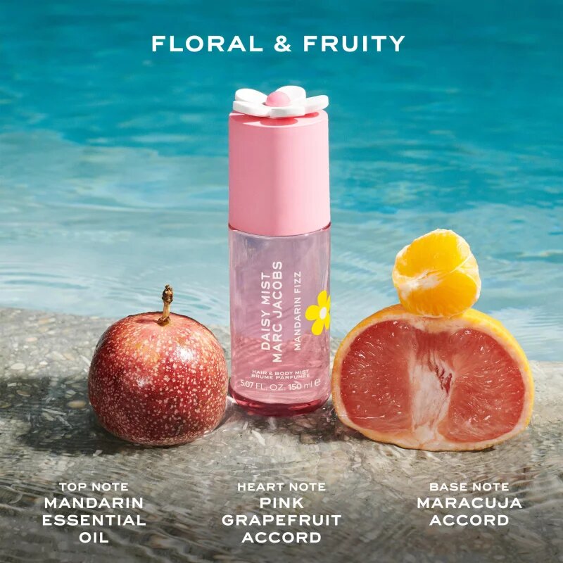 Marc Jacobs Daisy Mist Mandarin Fizz illatosított haj- és testpermet hölgyeknek 150 ml