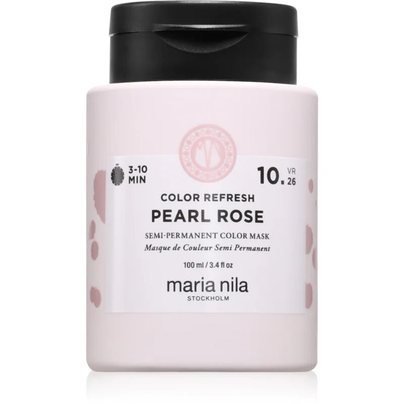 Maria Nila Colour Refresh gyengéd tápláló maszk tartós színes pigmentekkel árnyalat Pearl Rose 10.26 100 ml