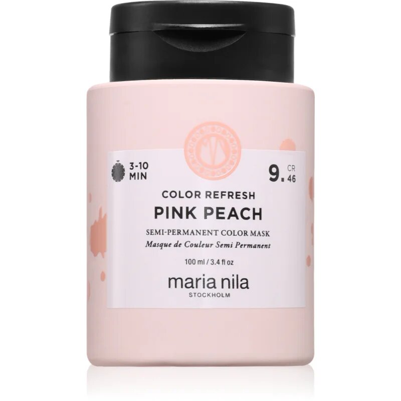 Maria Nila Colour Refresh gyengéd tápláló maszk tartós színes pigmentekkel árnyalat Pink Peach 9.46 100 ml