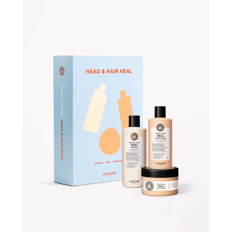 Maria Nila Head & Hair Heal Holiday Box ajándékszett a sérült töredezett hajra