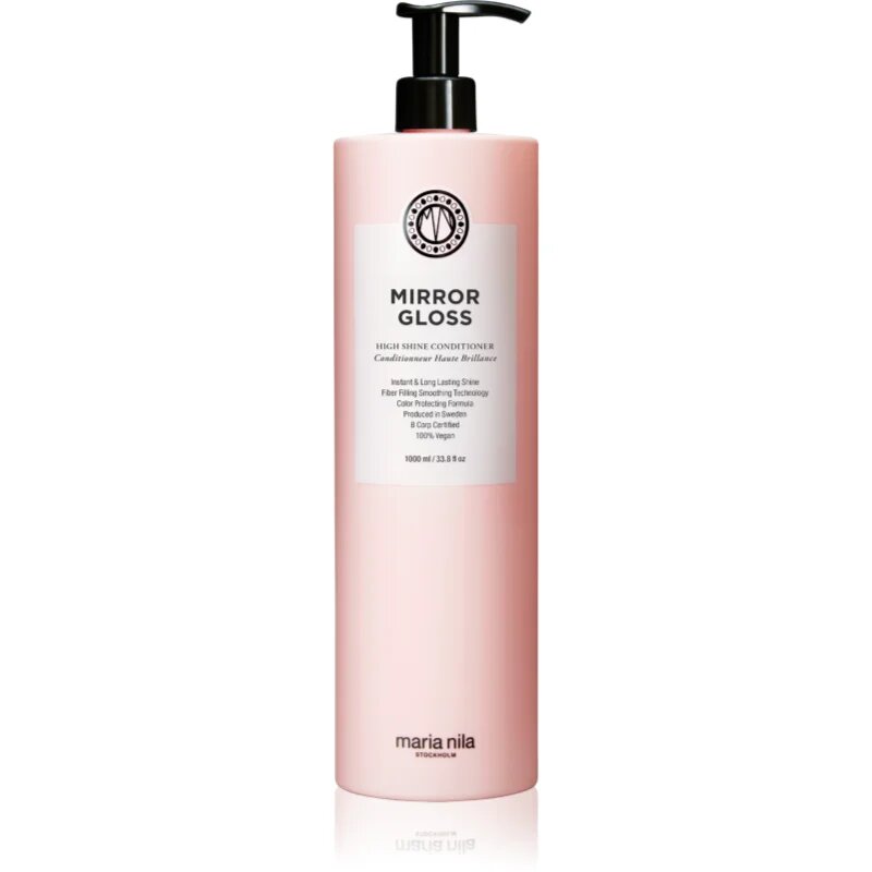 Maria Nila Mirror Gloss Conditioner tápláló kondícionáló a fénylő és selymes hajért 1000 ml