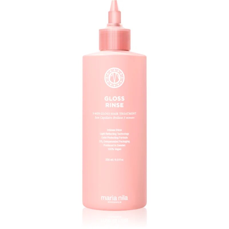 Maria Nila Mirror Gloss Rinse hidratáló ápolás a fénylő és selymes hajért 200 ml