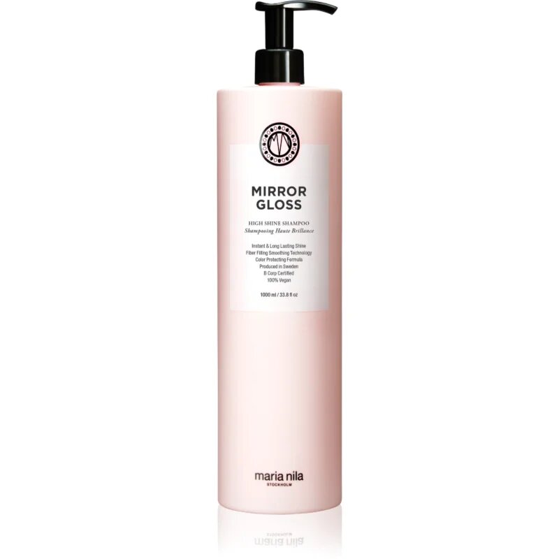 Maria Nila Mirror Gloss Shampoo tápláló sampon a fénylő és selymes hajért 1000 ml
