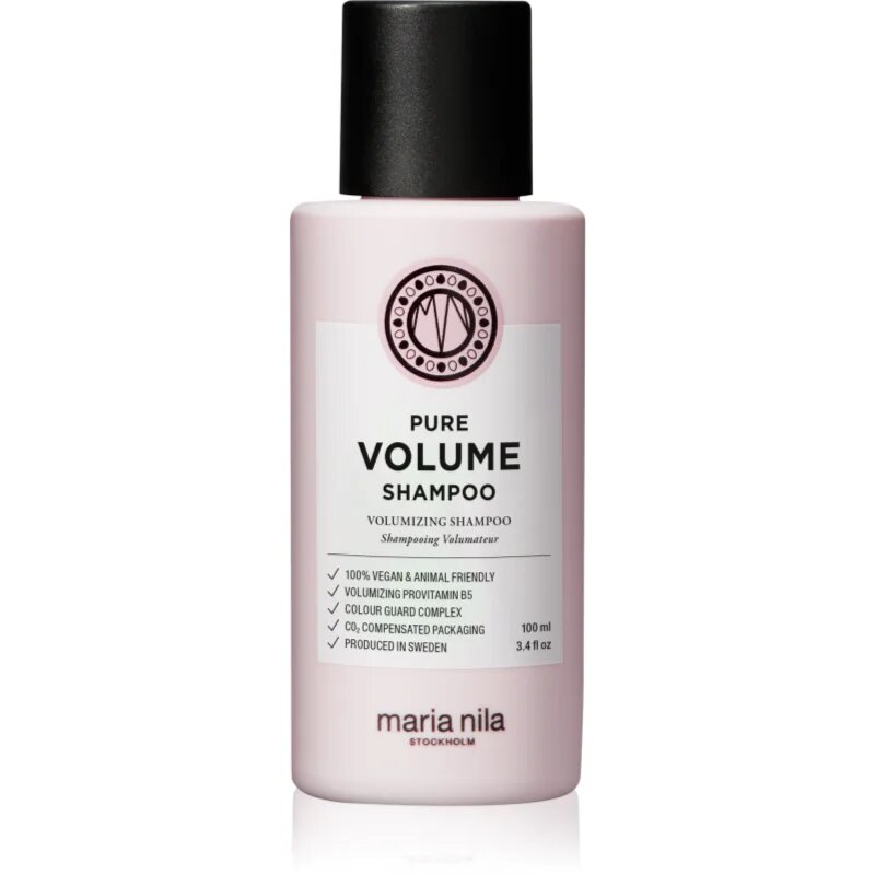 Maria Nila Pure Volume tömegnövelő sampon a selymes hajért szulfátmentes 100 ml