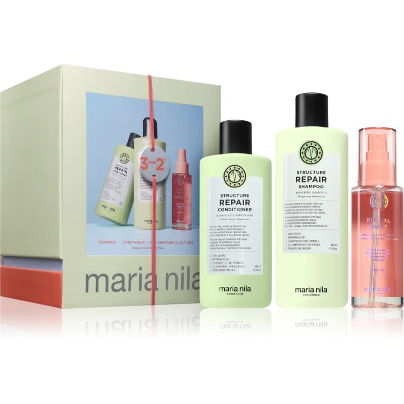 Maria Nila Structure Repair Holiday Box ajándékszett száraz és sérült hajra