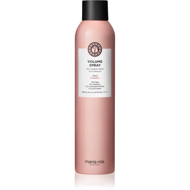 Maria Nila Volume Spray Volumizing Spray hajlakk erős fixálással szulfátmentes Finishing Spray 300 ml