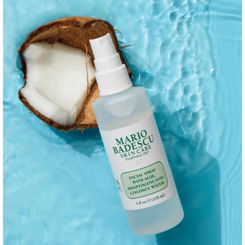 Mario Badescu Facial Spray with Aloe Adaptogens and Coconut Water Frissítő permet normál és száraz bőrre 236 ml