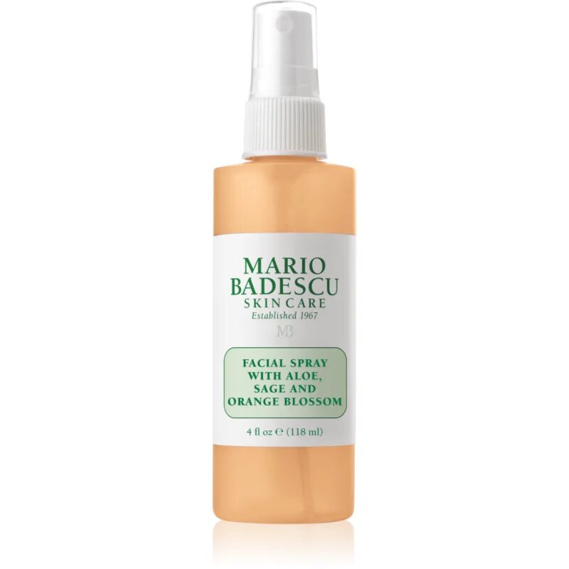 Mario Badescu Facial Spray with Aloe Sage and Orange Blossom energizáló hidratáló arcpermet 118 ml