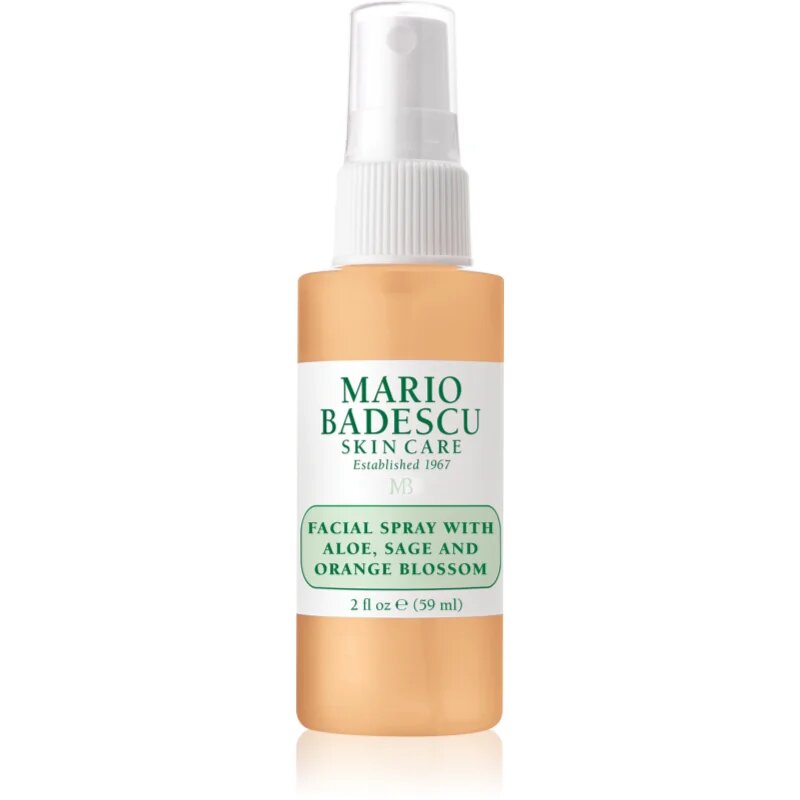 Mario Badescu Facial Spray with Aloe Sage and Orange Blossom energizáló hidratáló arcpermet 59 ml