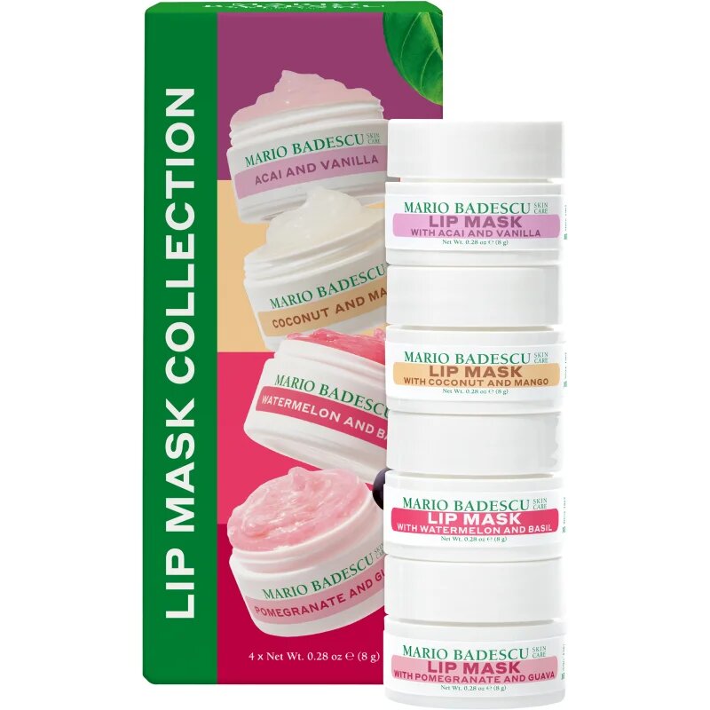 Mario Badescu Lip Mask Collection hidratáló maszk az ajkakra ajándékszett 4x8 ml