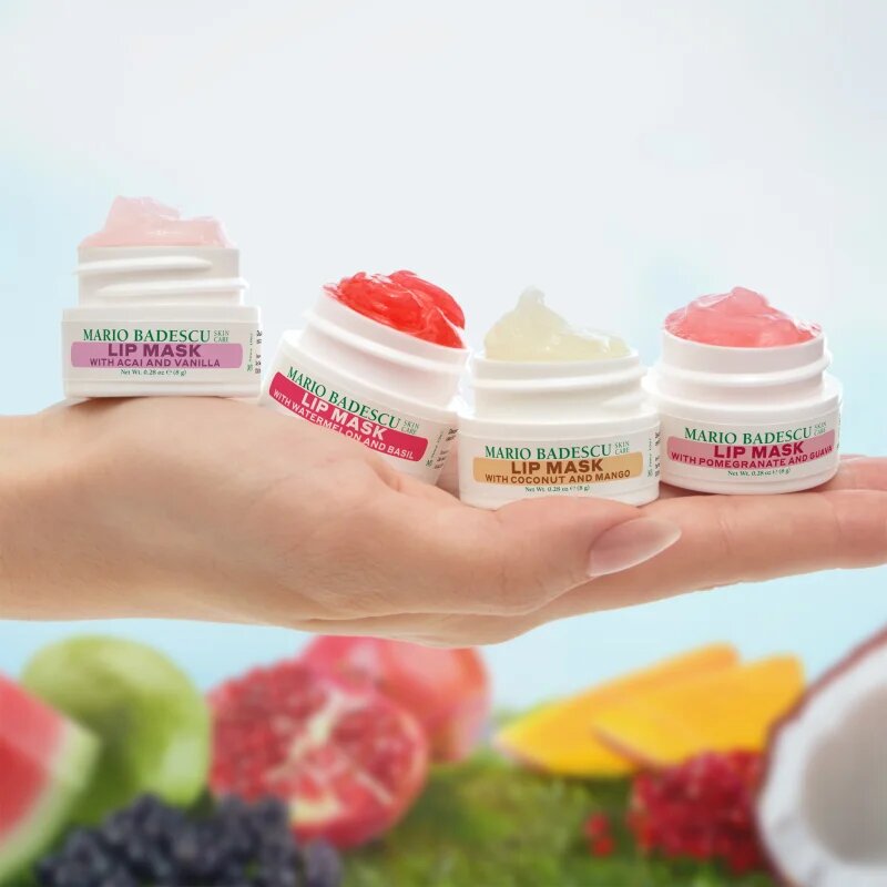 Mario Badescu Lip Mask Collection hidratáló maszk az ajkakra ajándékszett 4x8 ml