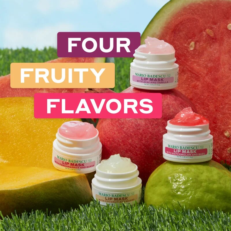 Mario Badescu Lip Mask Collection hidratáló maszk az ajkakra ajándékszett 4x8 ml