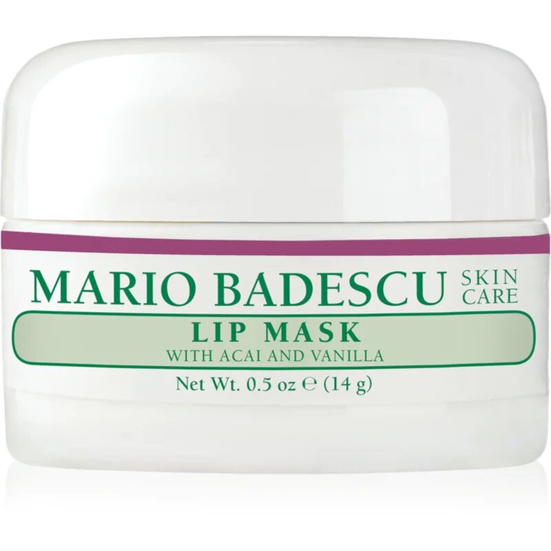 Mario Badescu Lip Mask with Acai and Vanilla éjszakai maszk az ajkakra 14 g