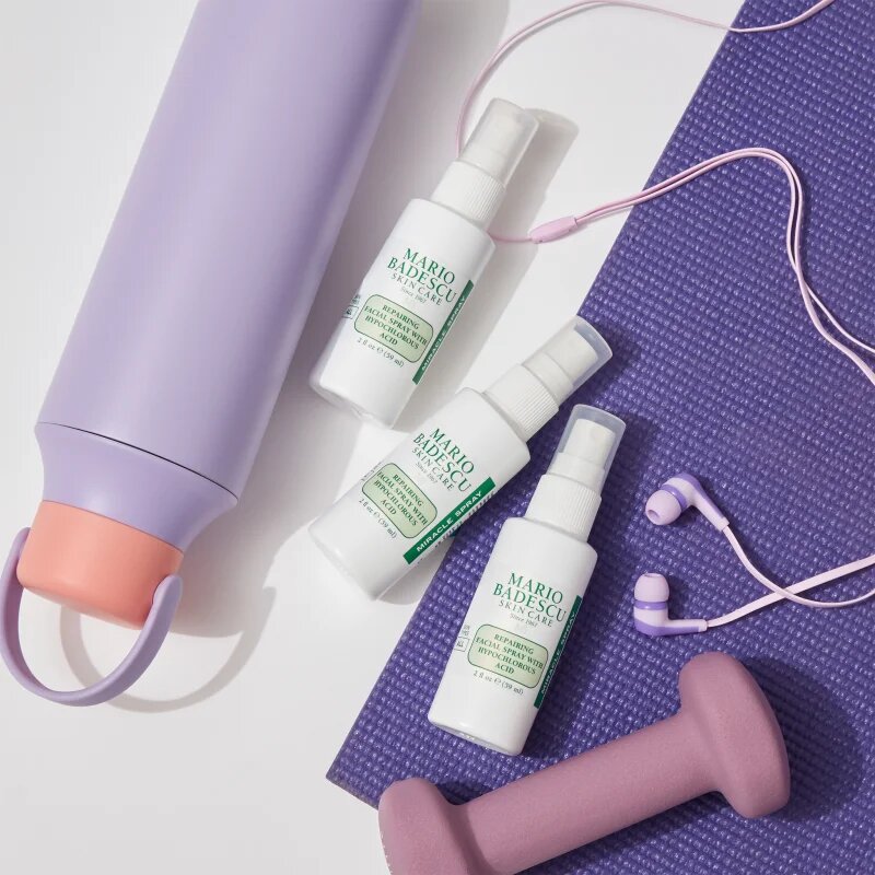 Mario Badescu Repairing Facial Spray With Hypochlorous Acid megújító spray arcra az arcbőr megnyugtatására 59 ml