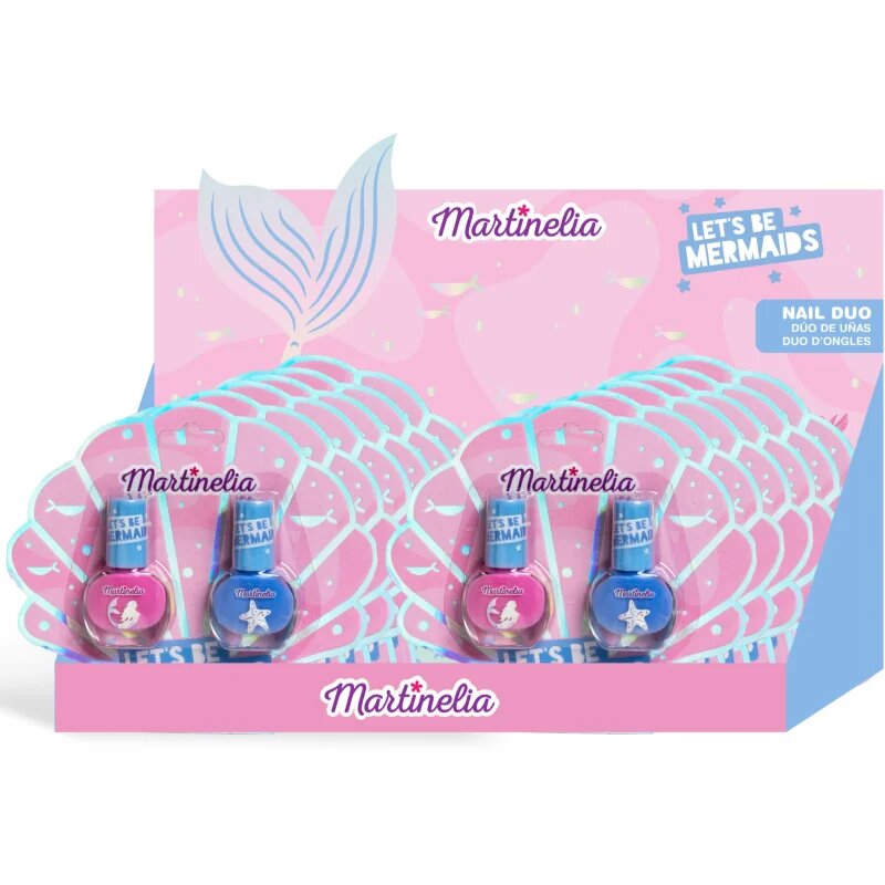 Martinelia Let´s be Mermaid Nail Duo körömlakk szett gyermekeknek árnyalatok széles választéka Pink Blue 2x4 ml