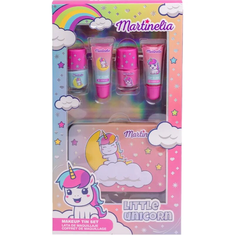 Martinelia Little Unicorn Makeup Tin Set ajándékszett gyermekeknek
