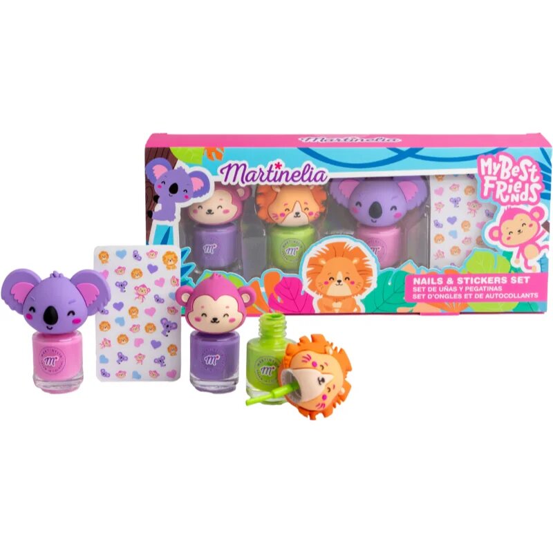 Martinelia My Best Friends Nails & Stickers Set szett gyermekeknek
