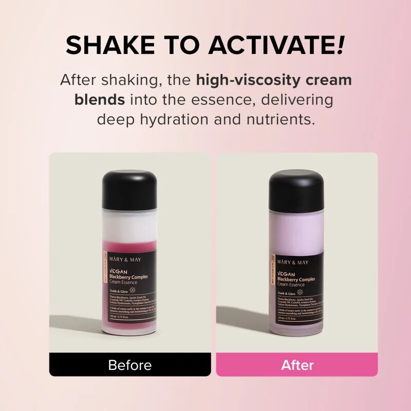 Mary&May Blackberry Complex Cream Essence koncentrált hidratáló esszencia az érzékeny arcbőrre 140 ml