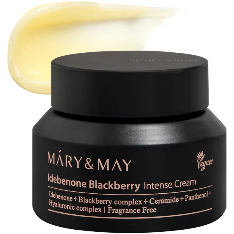 Mary&May Idebenone + Blackberry Complex Intensive Total Care Cream világosító hidratáló krém ránctalanító hatással 70 g