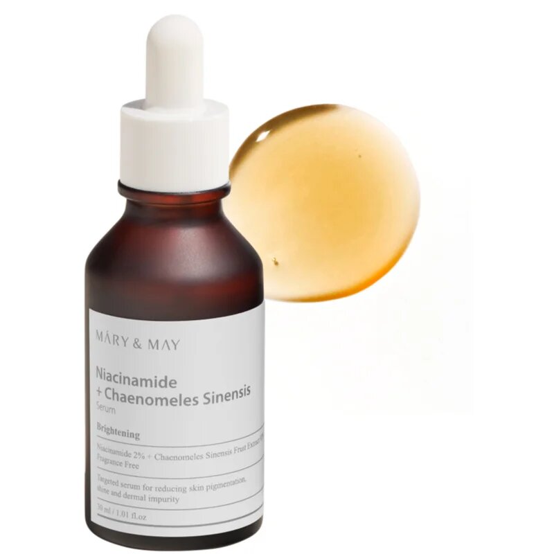 Mary&May Niacinamide + Chaenomeles Sinensis regeneráló és élénkítő szérum a bőrréteg megújítására 30 ml