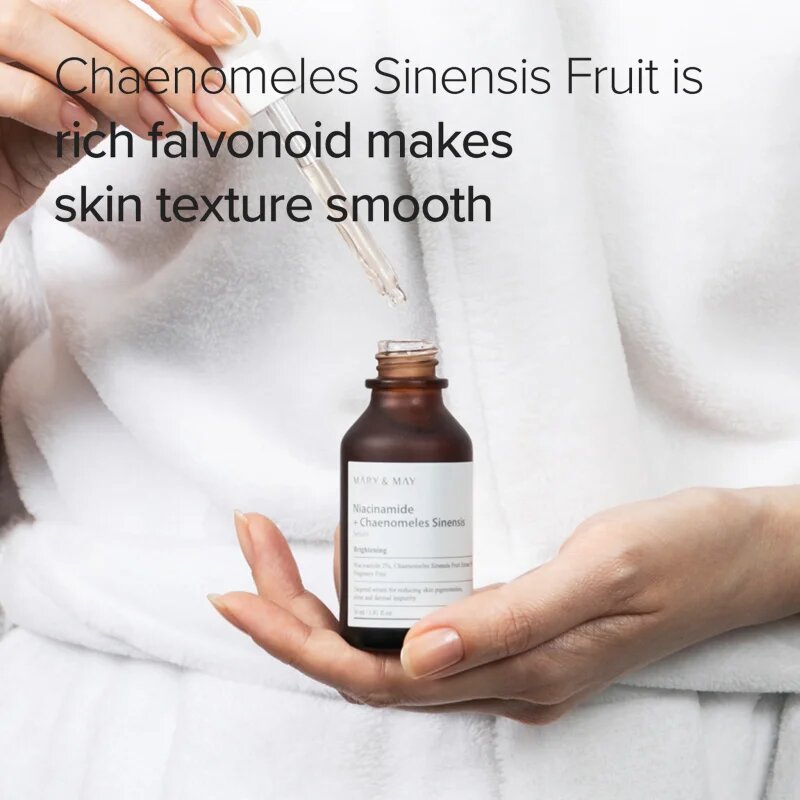 Mary&May Niacinamide + Chaenomeles Sinensis regeneráló és élénkítő szérum a bőrréteg megújítására 30 ml