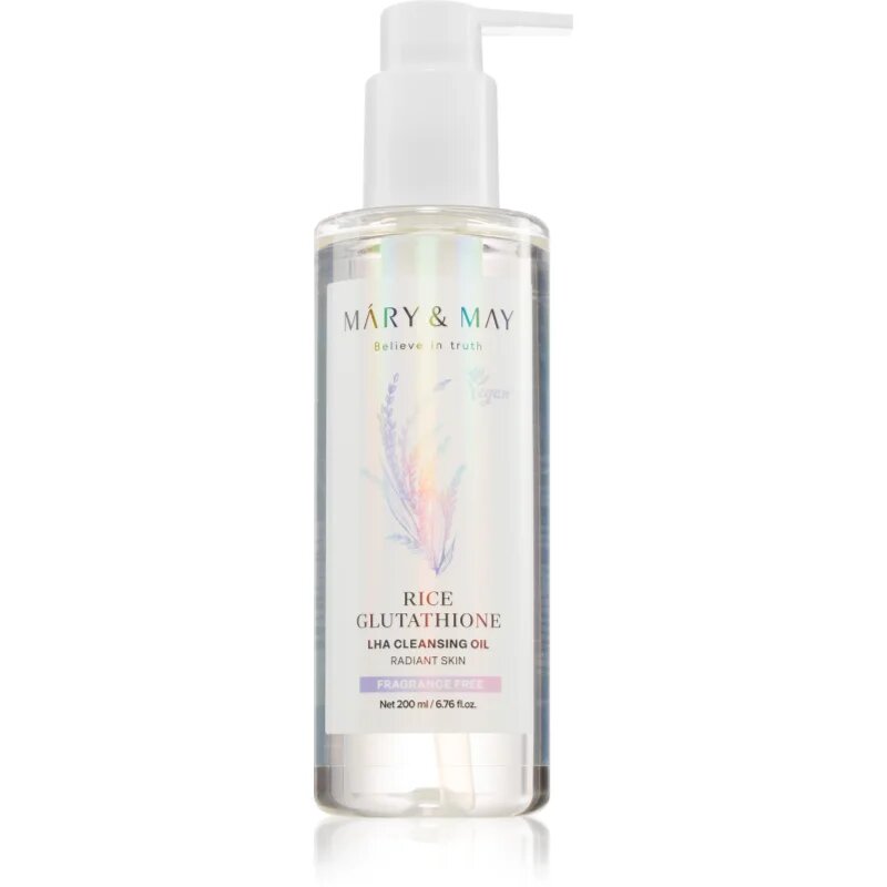 Mary&May Rice Glutathione LHA Cleansing Oil gyengéden tisztító olaj hámlasztó hatással 200 ml