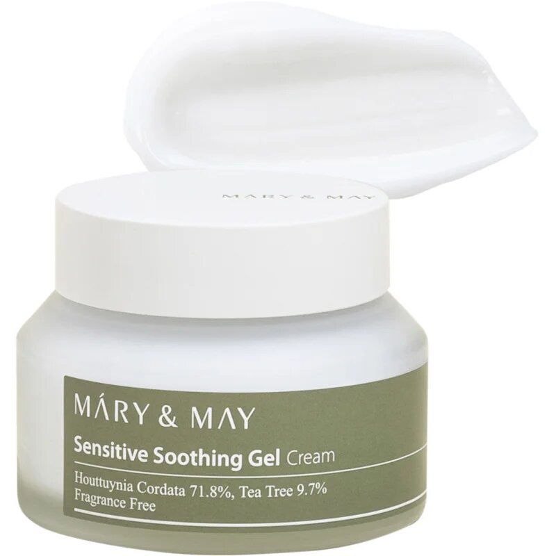 Mary&May Sensitive Soothing Gel Cream gyengéd és hidratáló géles krém az érzékeny bőr megnyugtatásához és erősítéséhez 70 g