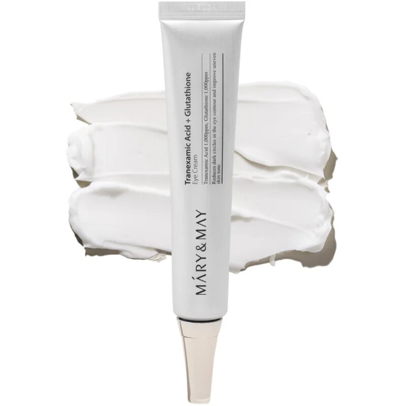 Mary&May Tranexamic Acid + Glutathione Eye Cream ráncellenes szemkrém mely csökkenti a duzzanatokat és a sötét karikákat 30 g