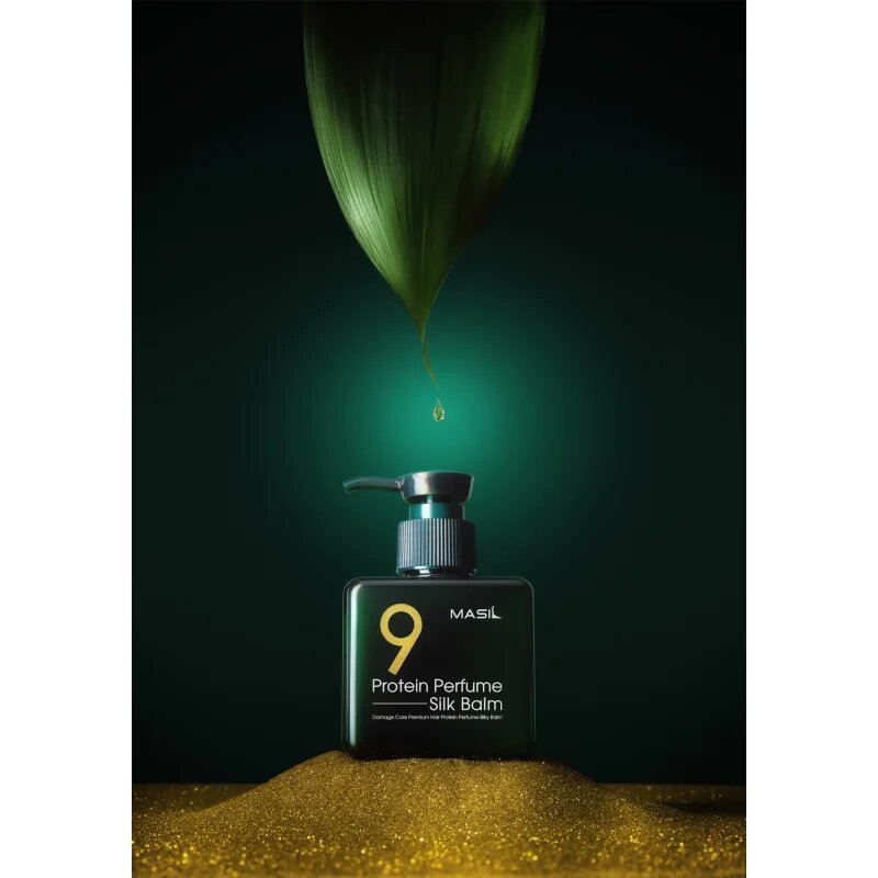MASIL 9 Protein Perfume Silk Balm öblítést nem igénylő regeneráló ápolás meleg által károsult haj 180 ml