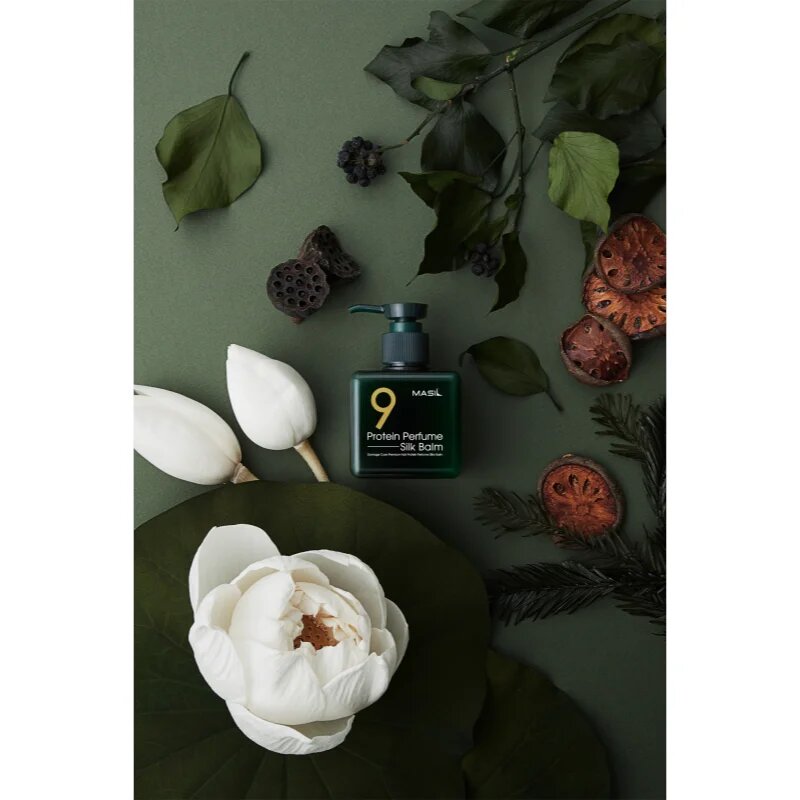 MASIL 9 Protein Perfume Silk Balm öblítést nem igénylő regeneráló ápolás meleg által károsult haj 180 ml