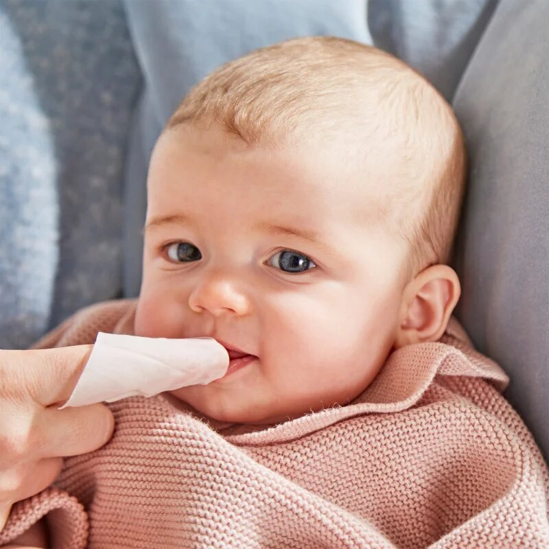 Matchstick Monkey Baby Gum & Teeth Wipes 0 m+ tisztító törlőkendő fogakra nyelvre és ínyre 1 db