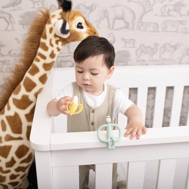 Matchstick Monkey Banana Soother & Monkey Teether ajándékszett gyermekeknek