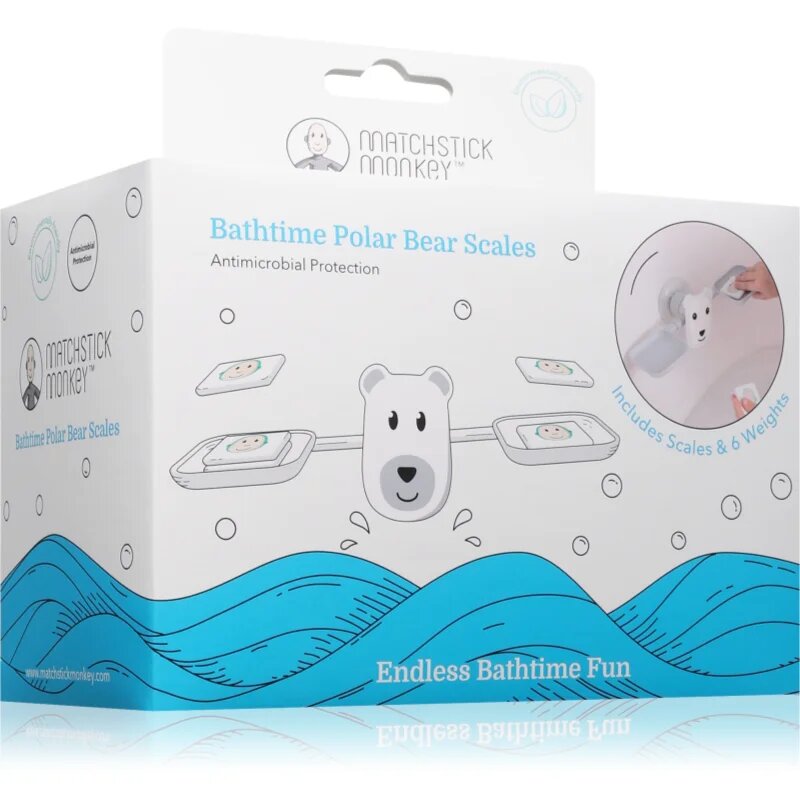 Matchstick Monkey Bathtime Scale Polar Bear egyensúlyozó játék kádba való 12m+ 1 db