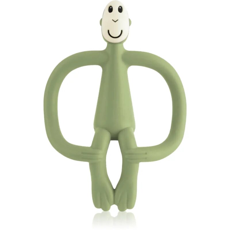 Matchstick Monkey Teething Toy and Gel Applicator rágóka 2in1 kefével Olive 1 db