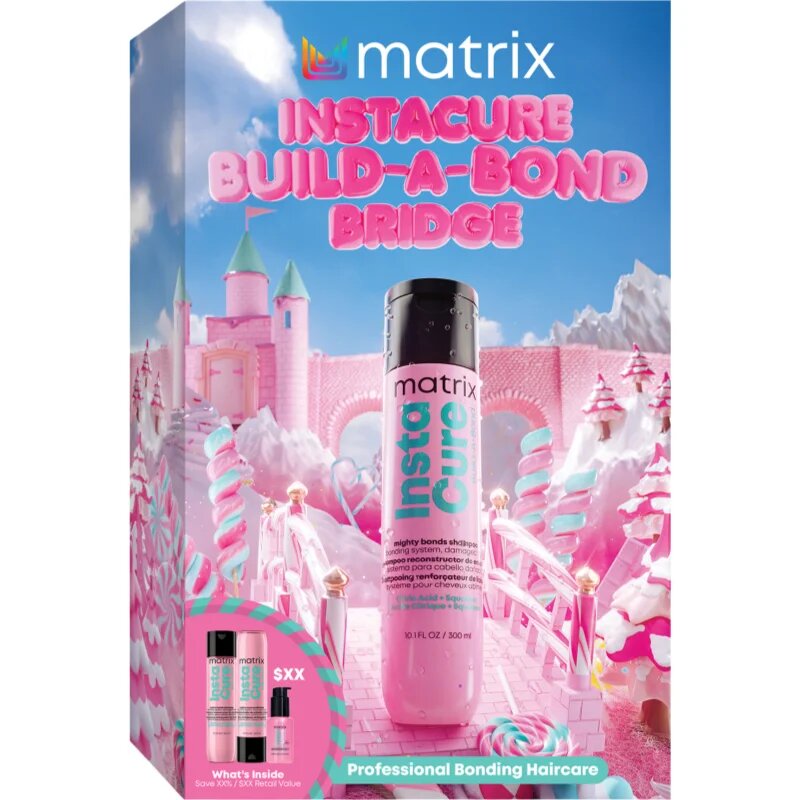 Matrix Instacure Build A Bond ajándékszett sérült vegyileg kezelt hajra