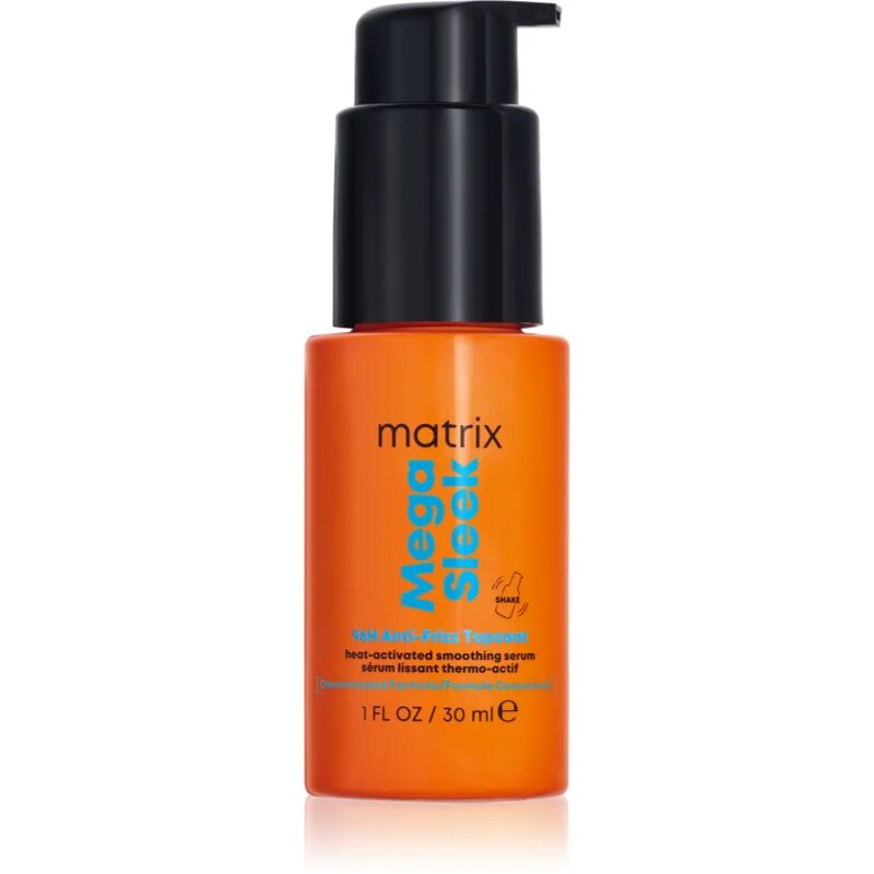 Matrix Mega Sleek 96H Anti-Frizz Topcoat szérum a hajra a rakoncátlan és töredezett hajra 30 ml