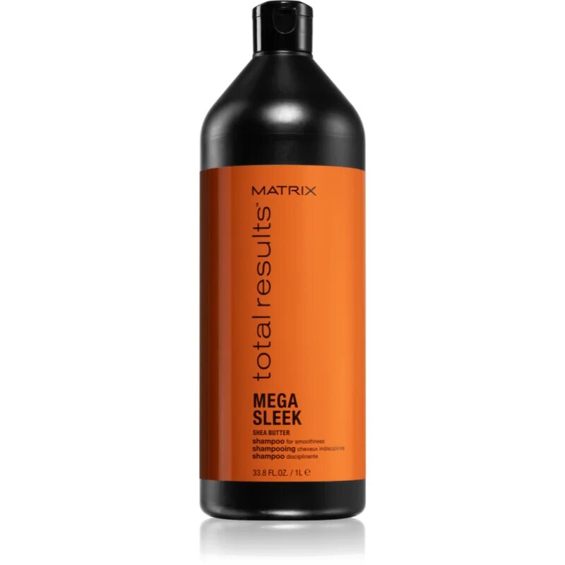 Matrix Mega Sleek Shampoo for Smoothness sampon a rakoncátlan és töredezett hajra 1000 ml