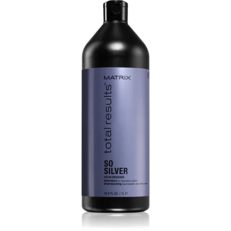 Matrix So Silver sampon semlegesíti a sárgás tónusokat 1000 ml