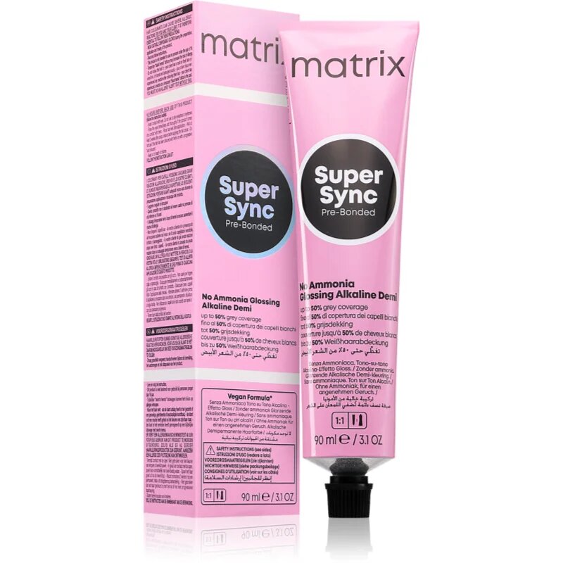 Matrix Super Sync Pre-Bonded tartós hajszínező árnyalat 3N Neutral Darkest Brown 90 ml