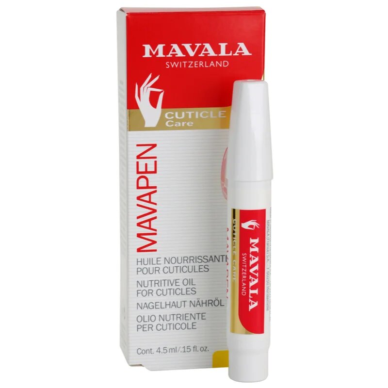 Mavala Cuticle Care Mavapen tápláló olaj körömre és körömágyra toll formában 4.5 ml
