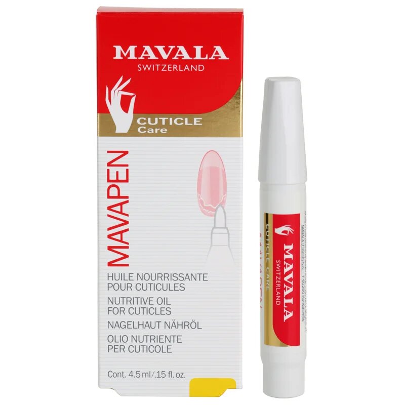 Mavala Cuticle Care Mavapen tápláló olaj körömre és körömágyra toll formában 4.5 ml